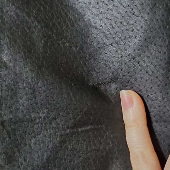 Woman Within Leather Jacket Size 18W Plus Quilted Lining Zip Up Swing Womens - Picture 8 of 12